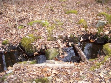 stream crossing on the long trail in holbrook