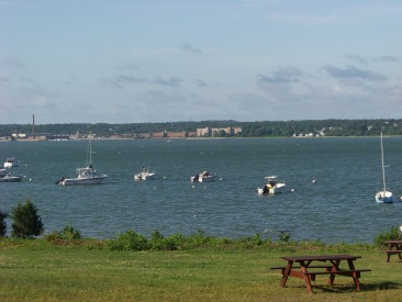 boats moored at Howland Park