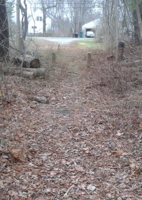 late fall old west elm entrance at tucker preserve