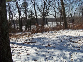 scenic area on dog walk trail in ames nowell 