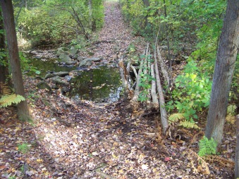 difficult water crossing at ames nowell state park