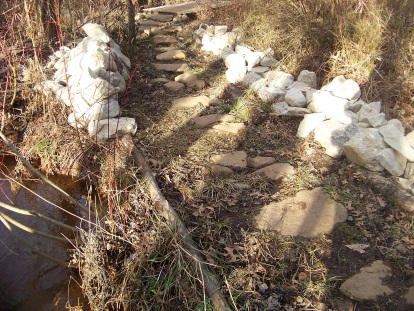 blue loop trail in rockland town forest