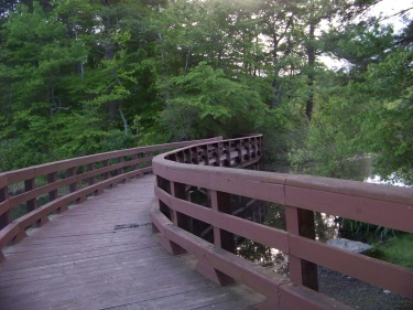 walking along the Cliff Prentiss Bridge