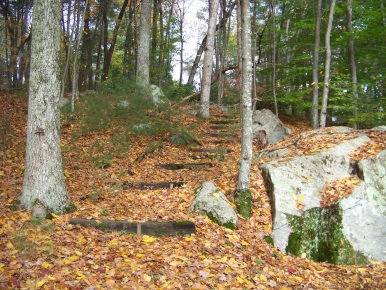 railroad tie stairs