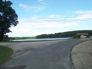 puritan rd entrance of great esker park in weymouth