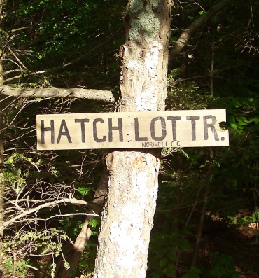 Hatch Lots sign at the side of Edgewood Park