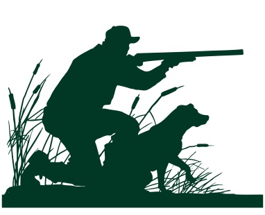 hunter and dog