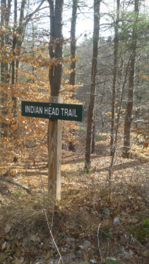 indian head trail sign