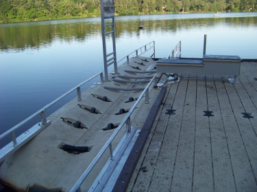 handicapped accessible kayak launch system