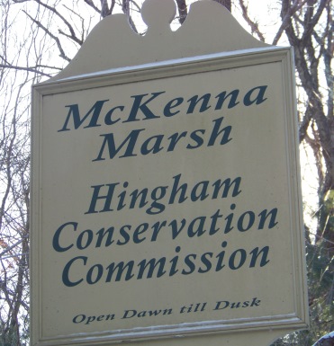 Mckenna Marsh trail sign