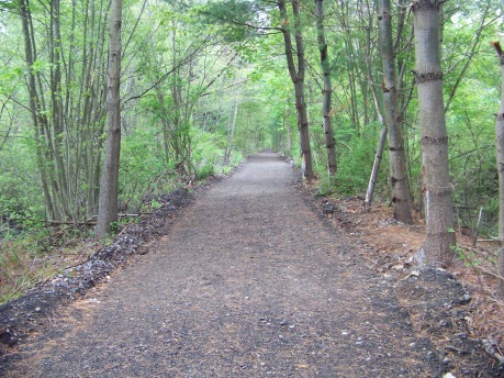 last stretch of Rockland Rail Trail