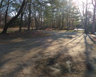 Plenty of parking in a picturesque area along sawmill pond.