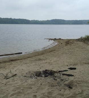 side of the lake at silver lake sanctuary