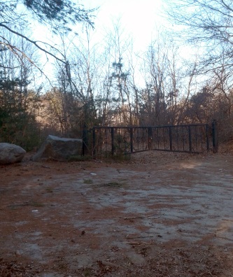 One of several ornamental iron gates at silver lake sanctuary