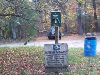 Dog bags at Silver Lake Sanctuary