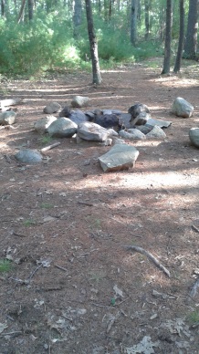 informal campsite at stetson meadows