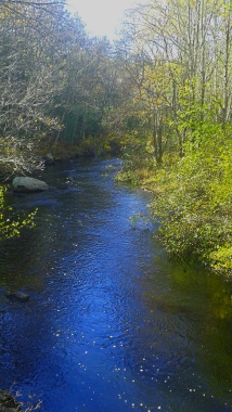 boulder top view of Indian Head River