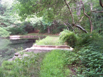 skating pond in Wheelwright Park