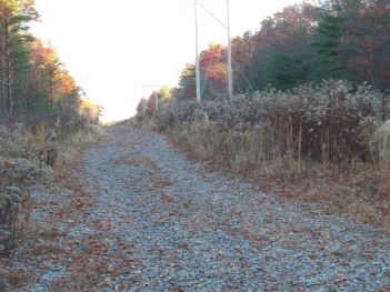 whitman hanson hiking trail along utility service line