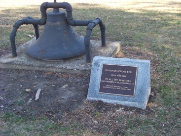 Hastings school bell at whitman park