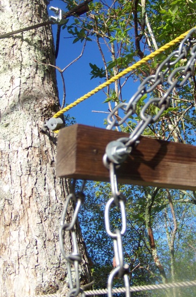 cable seat construction at camp wing conservation area