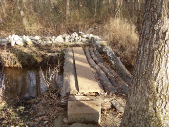 early bridge building in rockland town forest