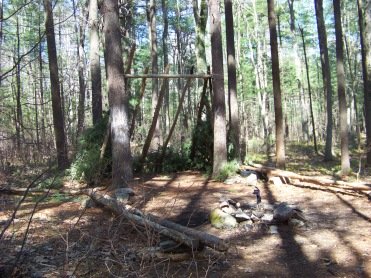 campsite on Around Cleveland Pond Trail