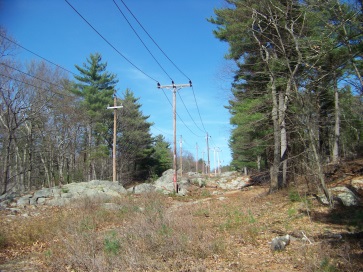 trail out to utility line