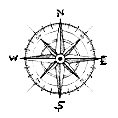 compass indicating a map