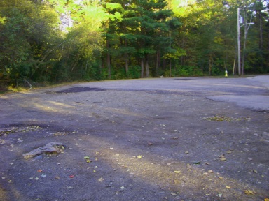 Plenty of parking at the Dolan St entrance to Wompatuck State Park.