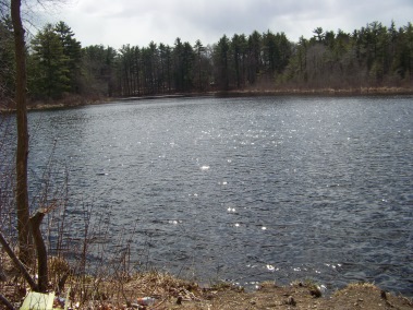 factory pond in Hanover looking toward Hanson