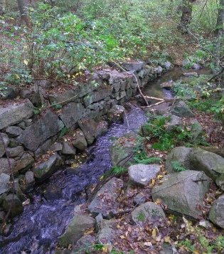 Remaining stone work of the Howland Mill at Lansing Bennett Forest. Remaining stone work of the Howland Mill at Lansing Bennett Forest.