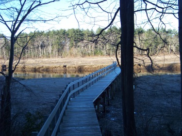 a look down the pier to the North River