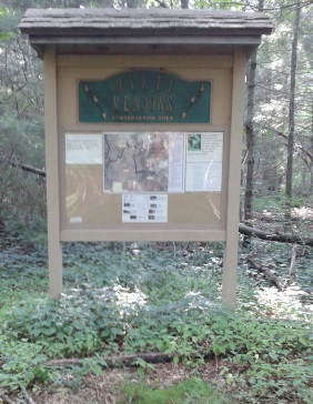 The kiosk at misty meadows conservation area. The kiosk at misty meadows conservation area.