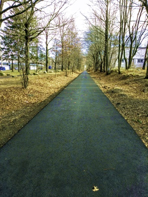 paved section of rockland rail trail